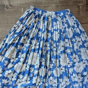 Pleated Midi Skirt